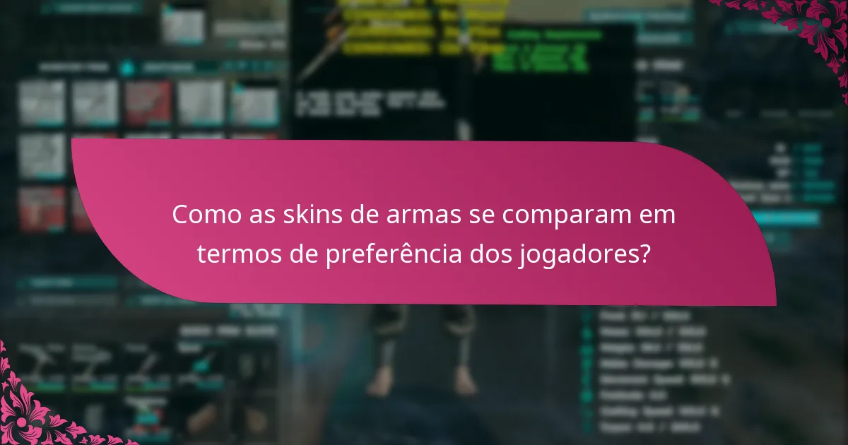 Como podem os jogadores criar skins de armas?