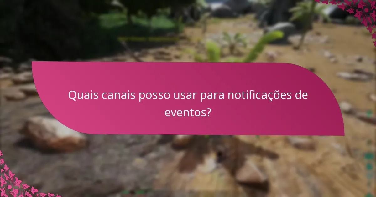 Como configurar lembretes de reclamação para eventos?