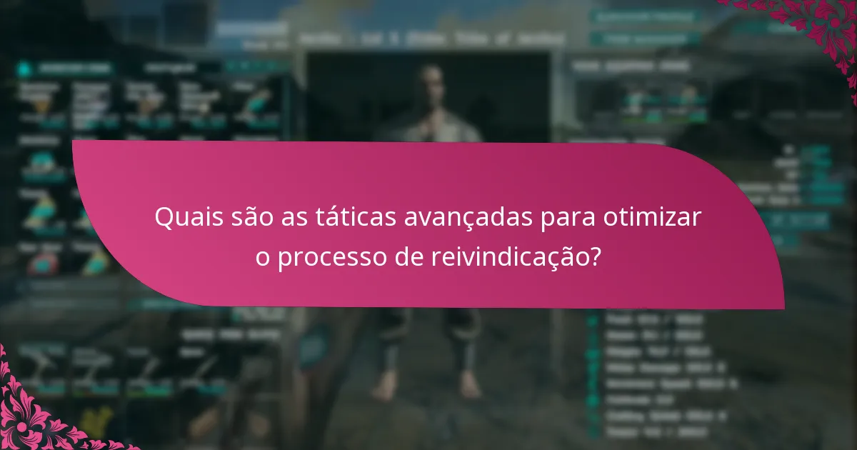 Quais passos de resolução posso tomar durante o processo de reivindicação?