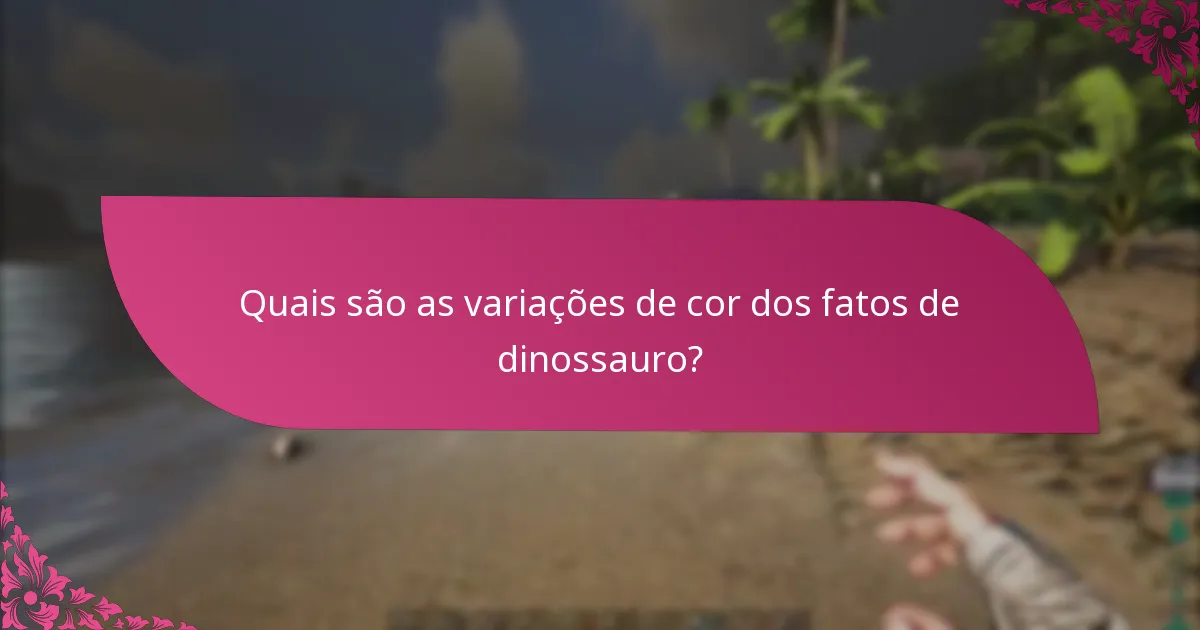 Quais retalhistas oferecem fatos de dinossauro com opções específicas de cor e raridade?