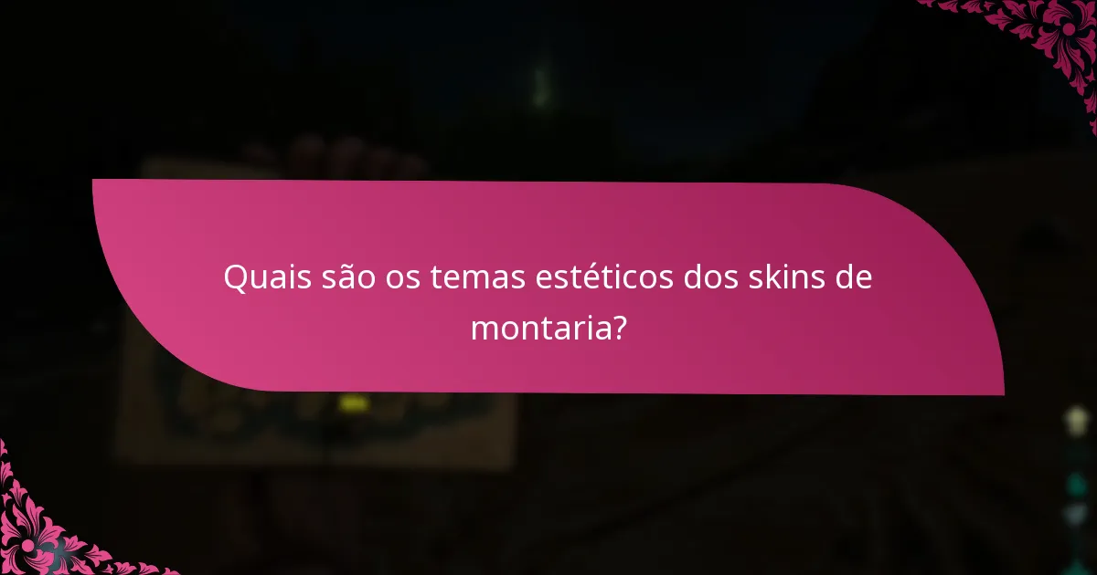 Qual é a importância da exclusividade de eventos para skins de montaria?